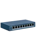 Hikvision Switch PoE Gestionable - 8 puertos PoE 802.3af/at + 1 Uplink