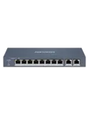 Hikvision HiPoE Switch Gestionable - 8 puertos PoE 802.3af/at + 2 Upli