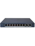 Hikvision PoE Switch Gestionable - 8 puertos PoE 802.3af/at + 2 Uplink