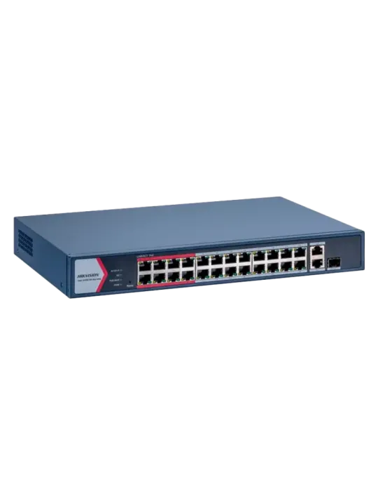 HIKVISION Switch PoE Hikvision - 24 puertos RJ45 FE +1 x GE RJ45 + 1x