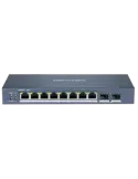 HIKVISION Switch PoE Hikvision - 8 puertos RJ45 Gigabit + 2 puertos SF