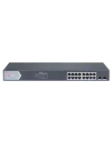 HIKVISION Switch PoE Hikvision - 16 puertos RJ45 GE + 2 puertos Gigabi