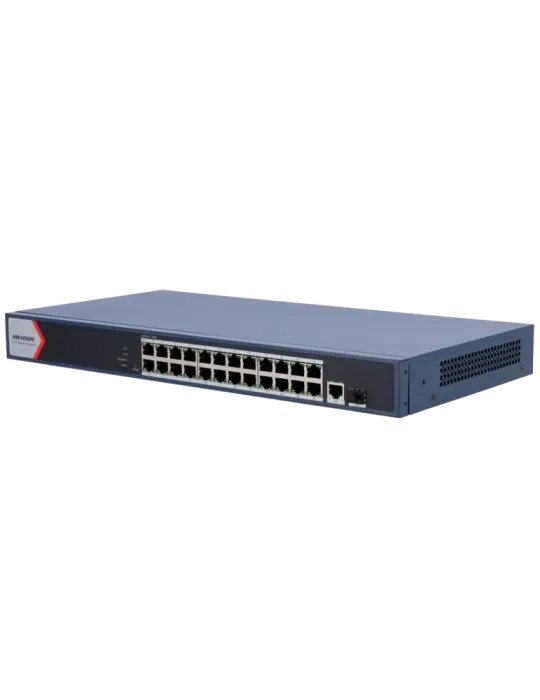 HIKVISION Switch PoE Hikvision - 24 puertos RJ45 GE + 1 puerto Gigabit
