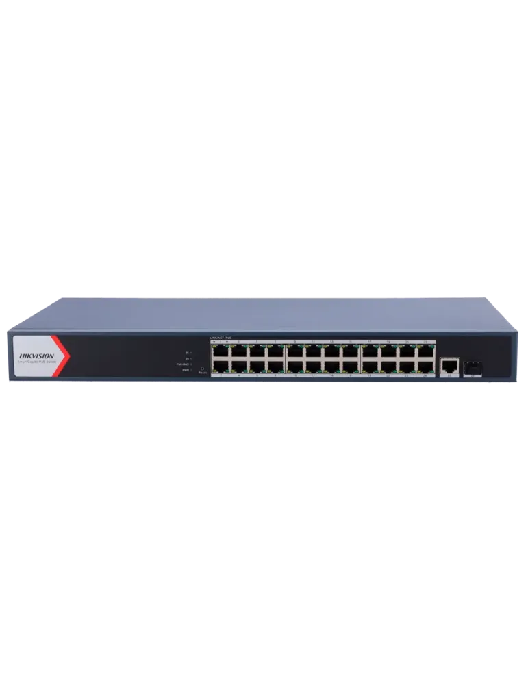 HIKVISION Switch PoE Hikvision - 24 puertos RJ45 GE + 1 puerto Gigabit