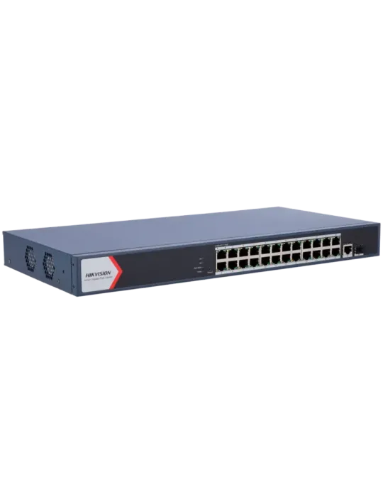HIKVISION Switch PoE Hikvision - 24 puertos RJ45 GE + 1 puerto Gigabit