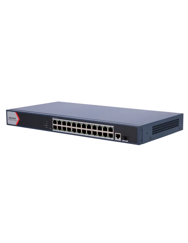 HIKVISION Switch PoE Hikvision - 24 puertos RJ45 GE + 2 puertos Gigabi