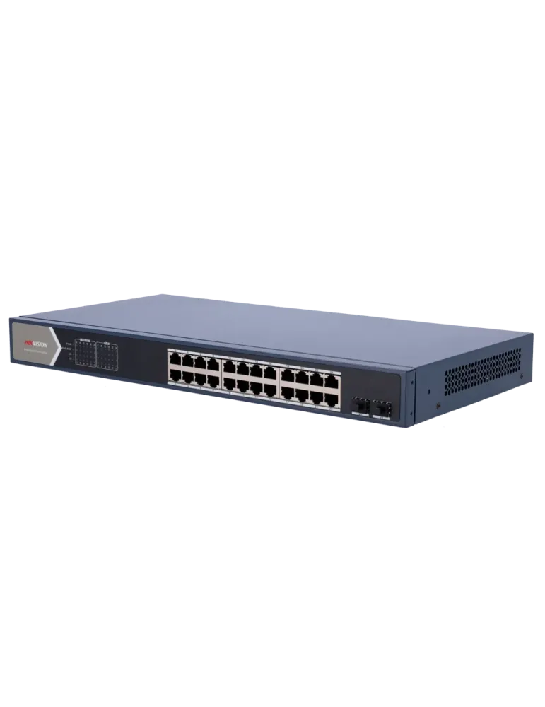 HIKVISION Switch PoE Hikvision - 24 puertos RJ45 GE + 2 puertos Gigabi