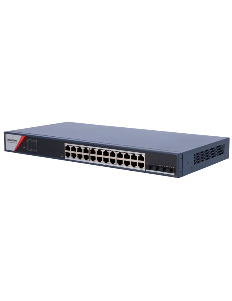 HIKVISION Switch Gestionable Hikvision - 24 puertos RJ45 GE + 4 puerto