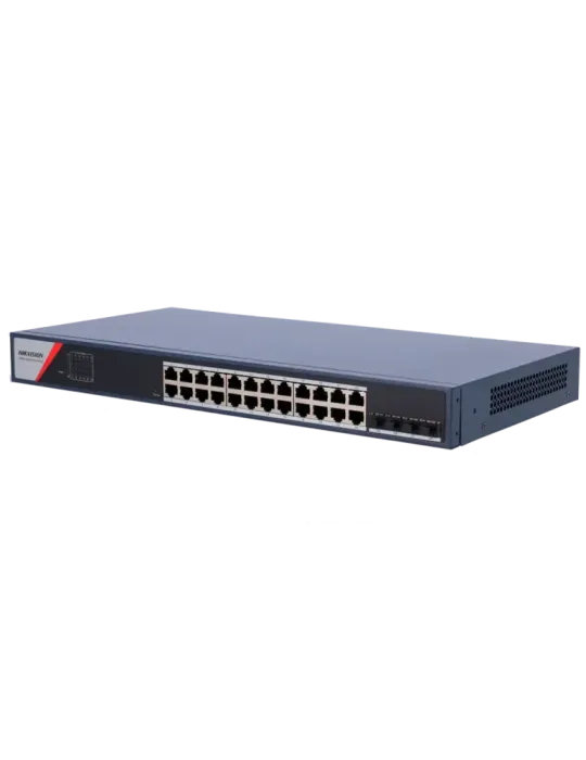 HIKVISION Switch Gestionable Hikvision - 24 puertos RJ45 GE + 4 puerto