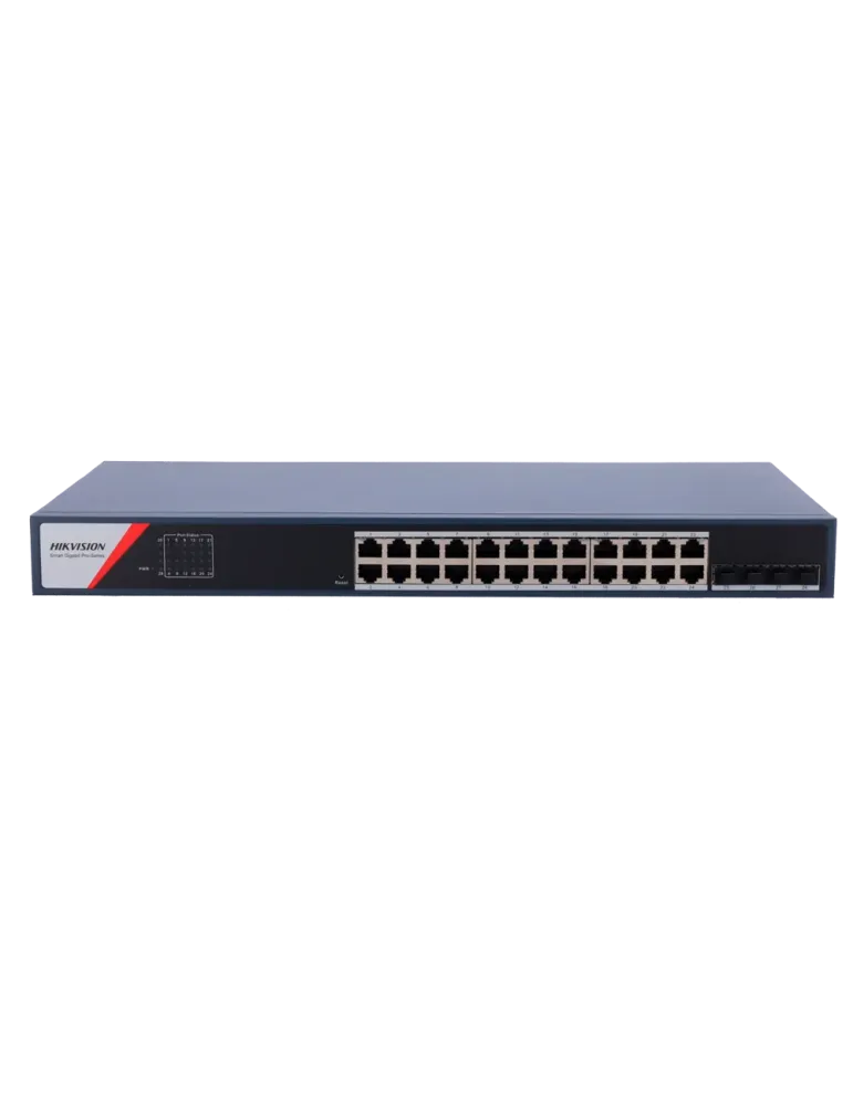 HIKVISION Switch Gestionable Hikvision - 24 puertos RJ45 GE + 4 puerto