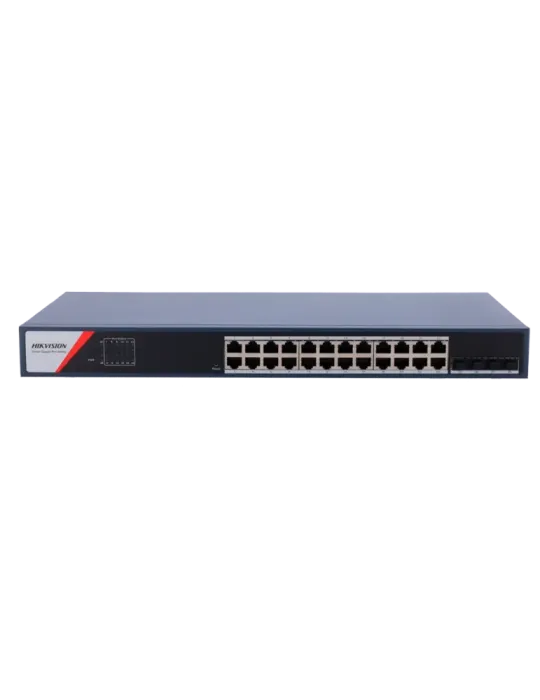 HIKVISION Switch Gestionable Hikvision - 24 puertos RJ45 GE + 4 puerto