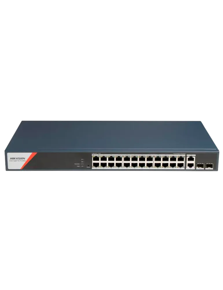 HIKVISION Switch PoE Hikvision - 24 puertos RJ45 GE + 2 puertos Gigabi