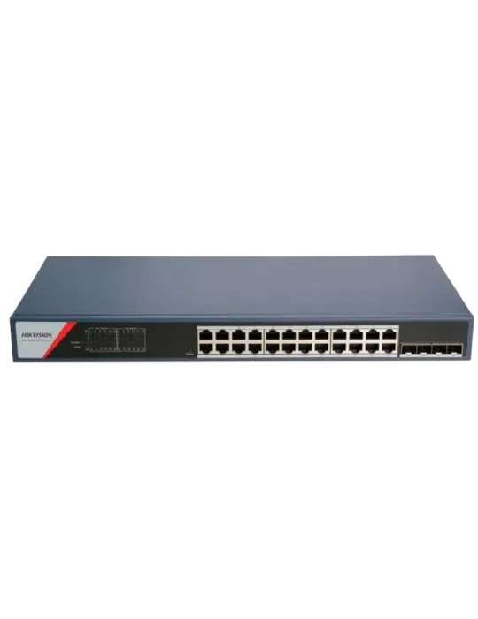 HIKVISION Switch PoE Hikvision - 24 puertos RJ45 GE + 4 puertos Gigabi