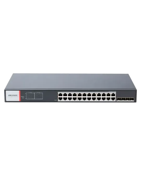 HIKVISION Switch PoE Hikvision - 24 puertos RJ45 GE POE + 4 puertos Gi