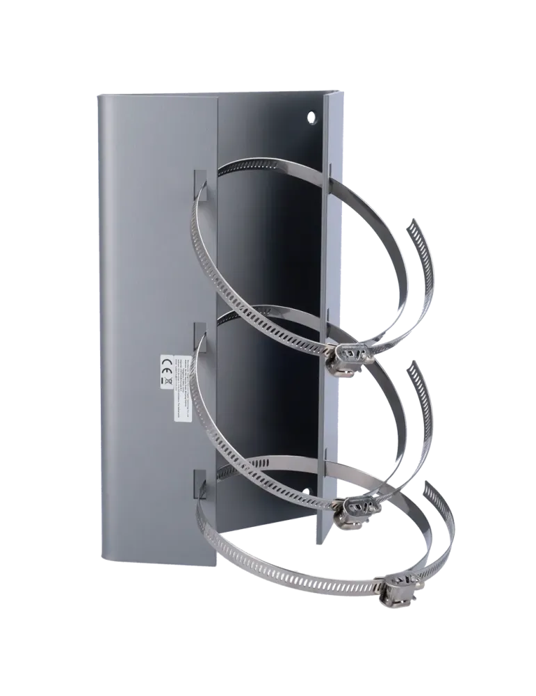 Hikvision - Soporte de poste - 314 mm × 197 mm × 198 mm - Acero inoxid