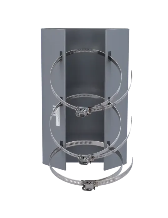 Hikvision - Soporte de poste - 314 mm × 197 mm × 198 mm - Acero inoxid