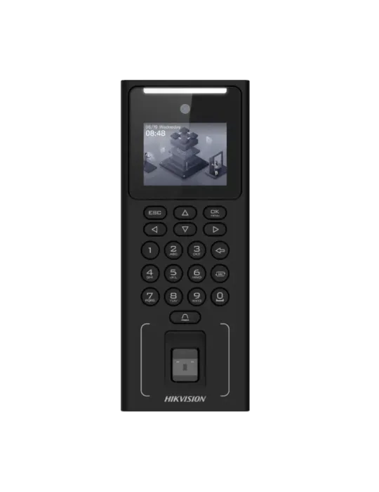 HIKVISION Control de acceso y presencia - Facial, huella, tarjeta MF y