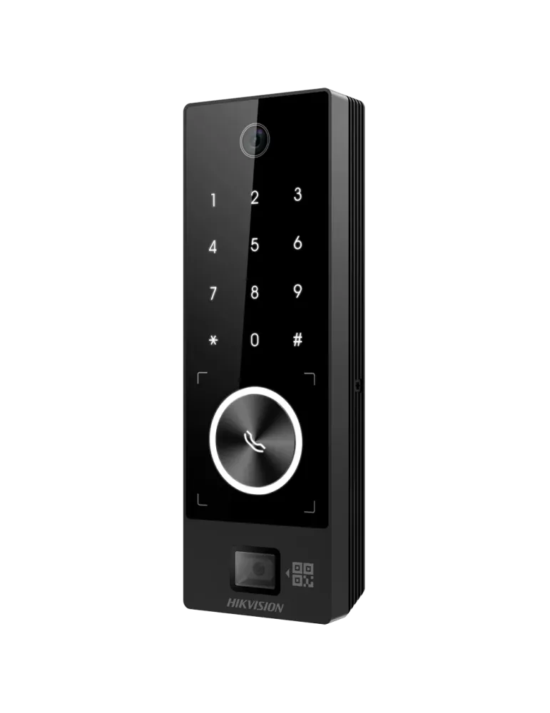 HIKVISION Control de acceso PoE IP65 - Facial, tarjeta MF, QR dinámico