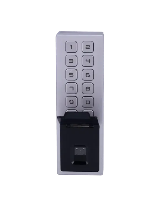 HIKVISION Control de acceso IP65 IK08 - Huella, tarjeta EM y PIN - 3.0