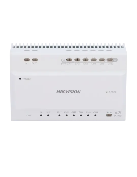 HIKVISION Conversor para edificios - 2 hilos a IP - 6 grupos de 2 hilo