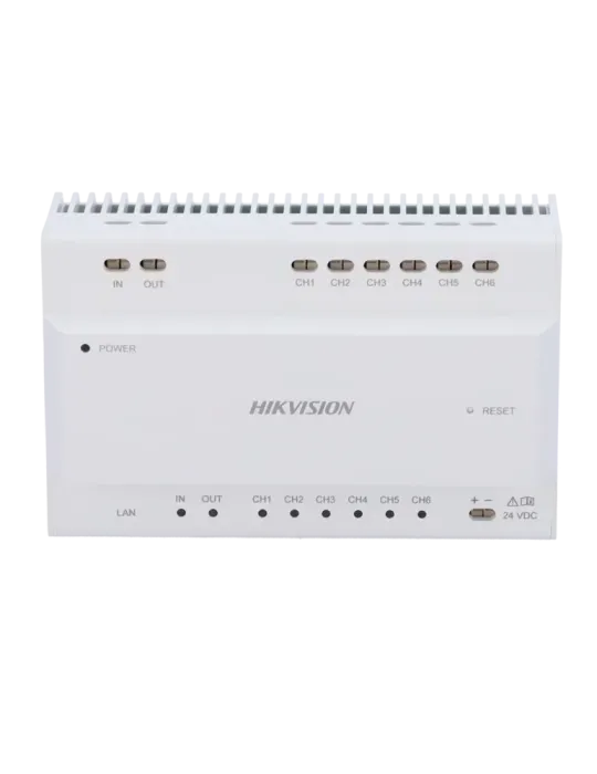HIKVISION Conversor para edificios - 2 hilos a IP - 6 grupos de 2 hilo