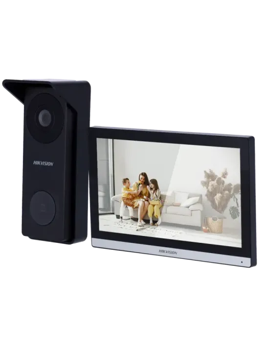 HIKVISION Kit de videoportero - Tecnología 4 hilos analógico y WiFi -