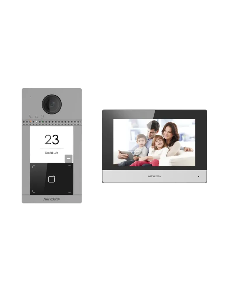 HIKVISION Kit de videoportero con dos relés - Tecnología IP y WiFi - P
