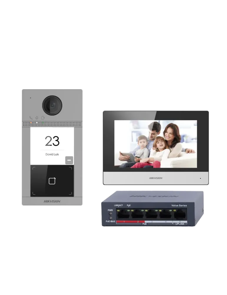 HIKVISION Kit de videoportero con dos relés - Tecnología IP y WiFi | S