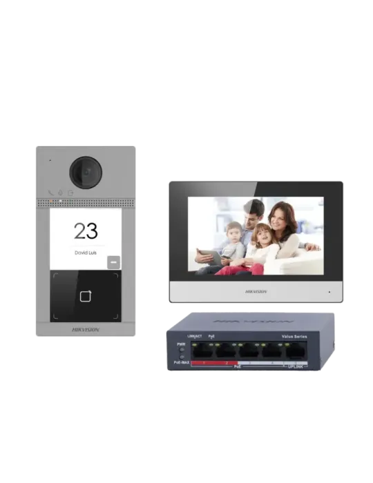 HIKVISION Kit de videoportero con dos relés - Tecnología IP y WiFi | S