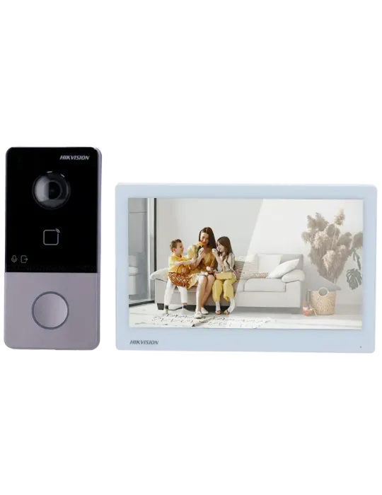HIKVISION Kit de videoportero - Tecnología IP y WiFi | Switch PoE - Pl