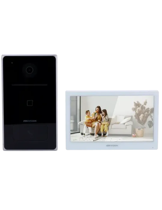 HIKVISION Kit de videoportero - Tecnología IP y WiFi - Placa y monitor
