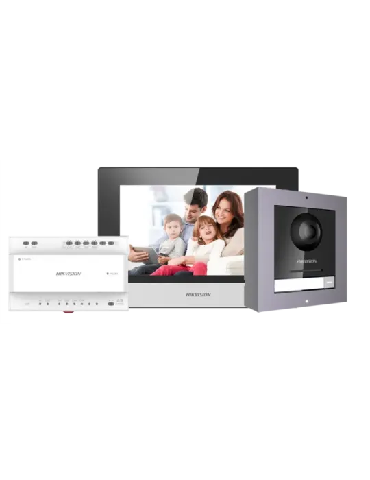 HIKVISION Kit de videoportero - Tecnología 2 hilos con TCP/IP y WiFi -