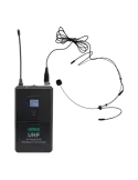 DSPPA Micrófono de diadema - UHF - Control de volumen - Hasta 8h de au