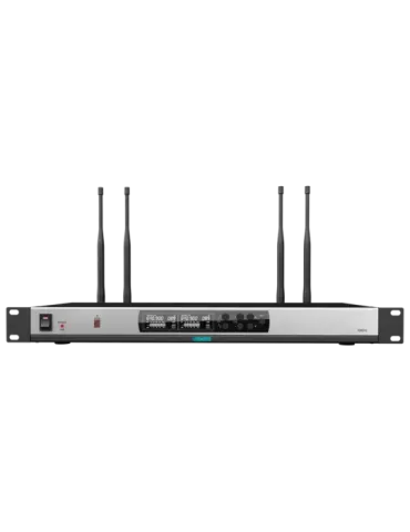 DSPPA Receptor de micrófonos inalámbrico - Canal dual - Pareado median