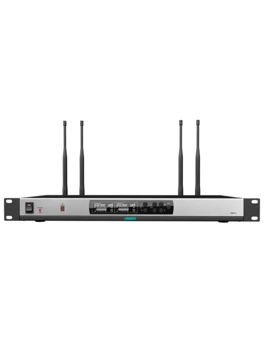 DSPPA Receptor de micrófonos inalámbrico - Canal dual - Pareado median
