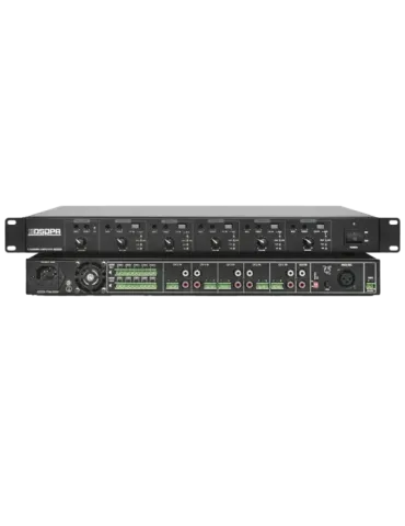 DSPPA Amplificador mezclador - 5 canales - Potencia de 5x60W - Amplifi