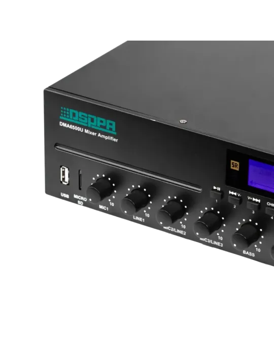 DSPPA Matriz mezclador digital - Amplificador 100V - Reproductor USB /
