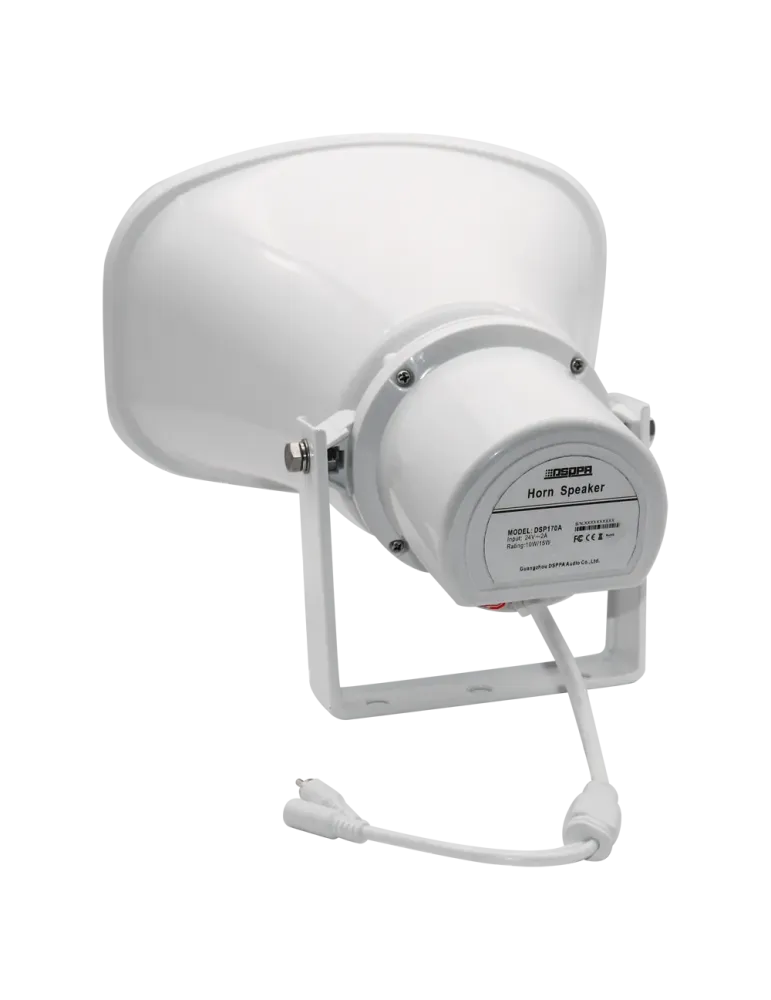 DSPPA Bocina activa - Apta para exterior - Alimentación 16V/2.5A - Sop