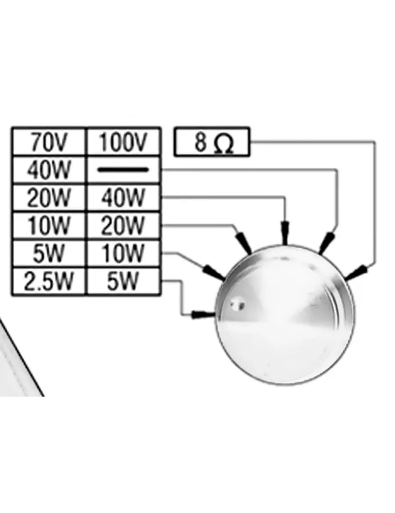 DSPPA Altavoz de techo - Altavoz de rango completo 1x6.5″ + 1x1″ - Pot