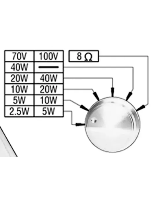 DSPPA Altavoz de techo - Altavoz de rango completo 1x6.5″ + 1x1″ - Pot