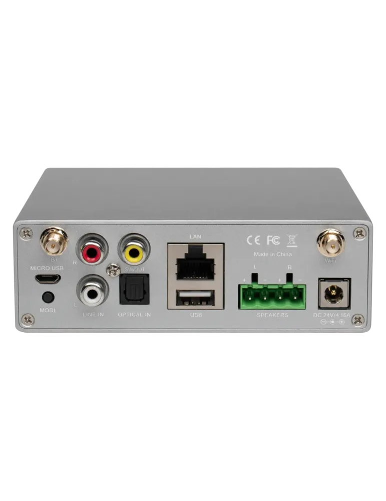 DSPPA Amplificador reproductor - Inalámbrico - 2 x 60W - Conexión Blue
