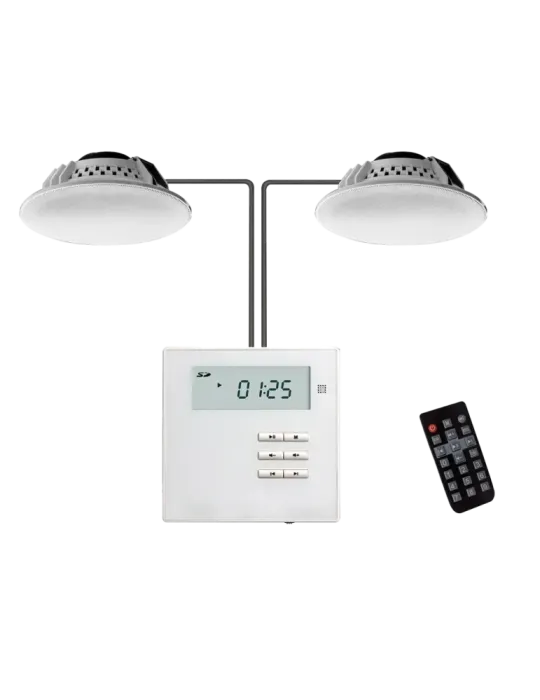 DSPPA 2 x Altavoces de techo 2x10W - Amplificador de pared - Reproducc