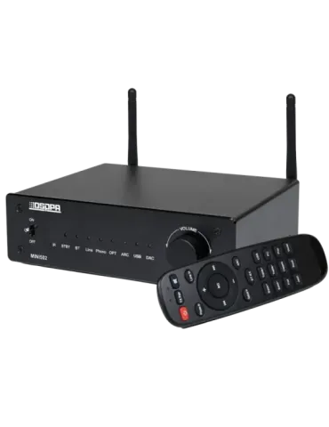 DSPPA Amplificador reproductor - 2 x 50W - Conexión Bluetooth dual - R