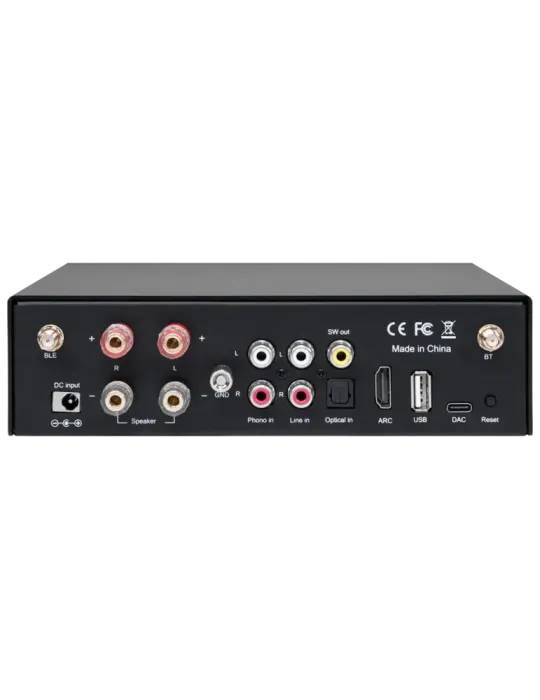 DSPPA Amplificador reproductor - 2 x 50W - Conexión Bluetooth dual - R