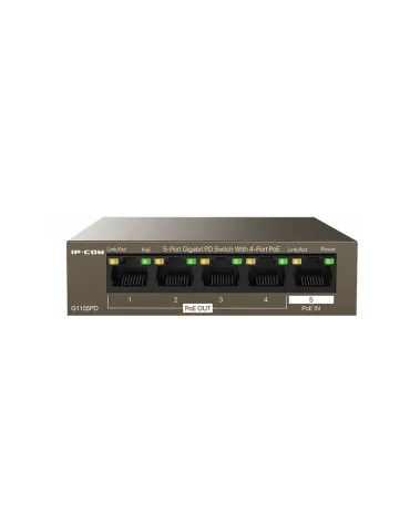 IP-COM G1105PD: Conmutador PoE con 5 puertos gigabit