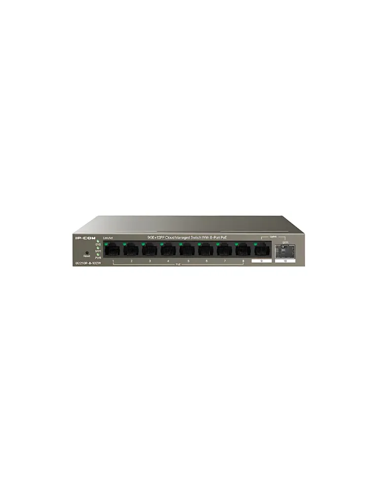IP-COM G2210P-8-102W: Switch PoE Avanzado para Redes Estables