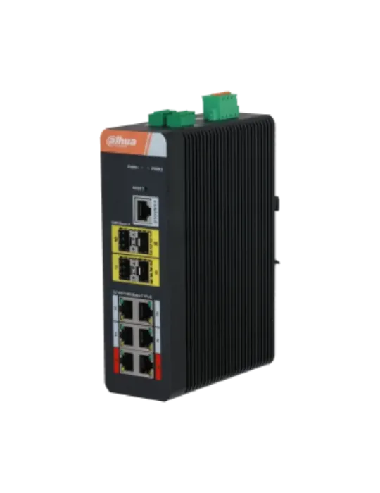 DAHUA IS4410-6GT-120: Switch Gigabit PoE para Vigilancia