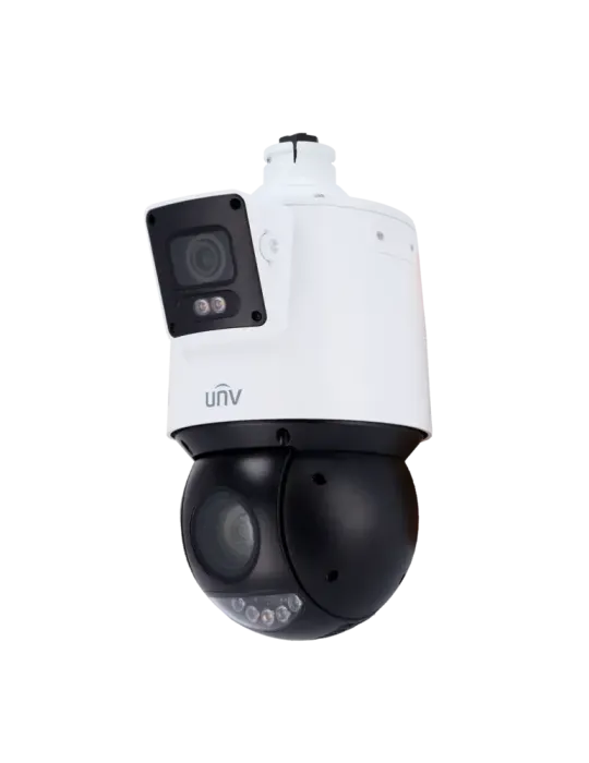 Cámara IP UNIVIEW Dual-Lens 4MP con PTZ y Funciones Inteligentes