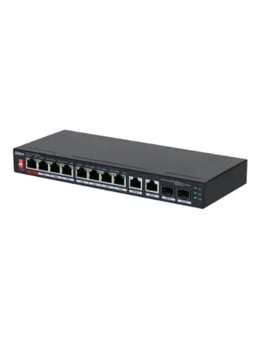 Switch PoE Dahua PFS3210-8ET2GF-96 con alta potencia