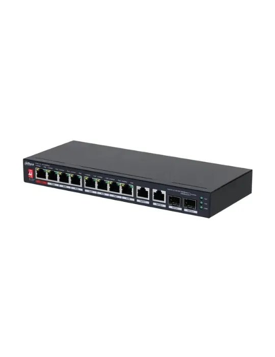 Switch PoE Dahua PFS3210-8ET2GF-96 con alta potencia